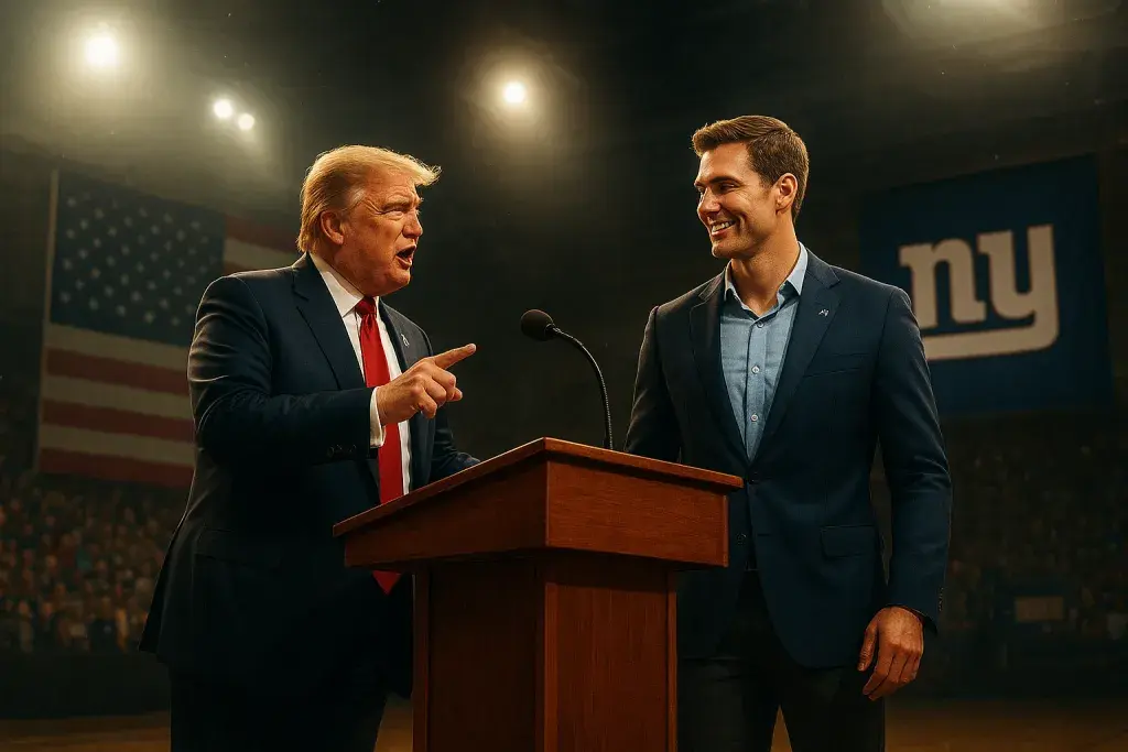 Trump Defends Dart Over Rally Backlash, Praises Giants Quarterback's Potential