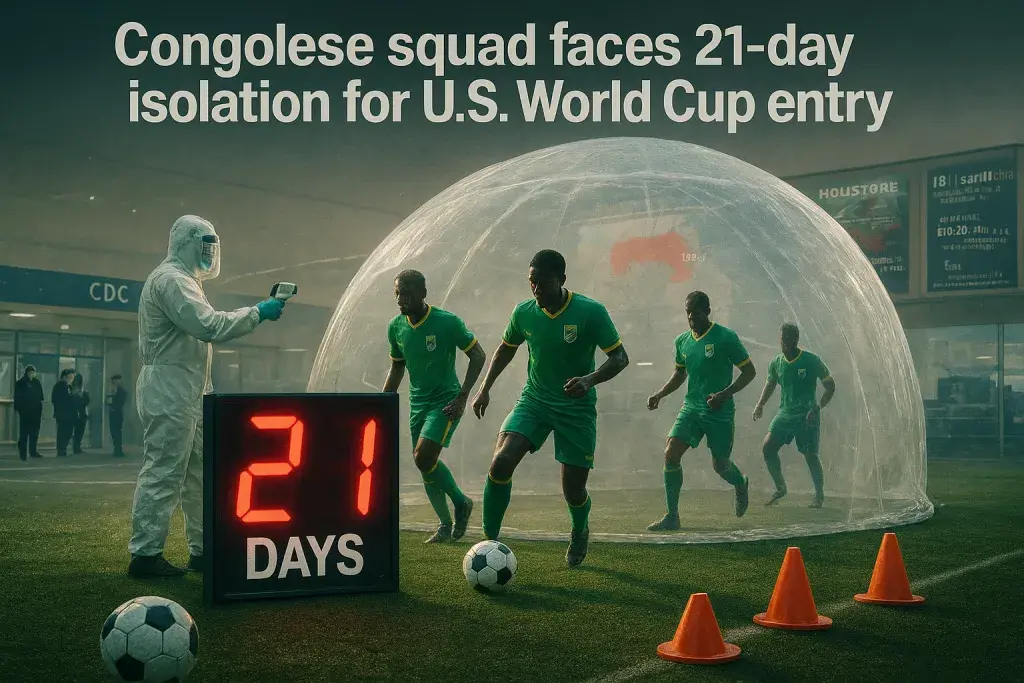 Congolese squad faces 21-day isolation for U.S. World Cup entry