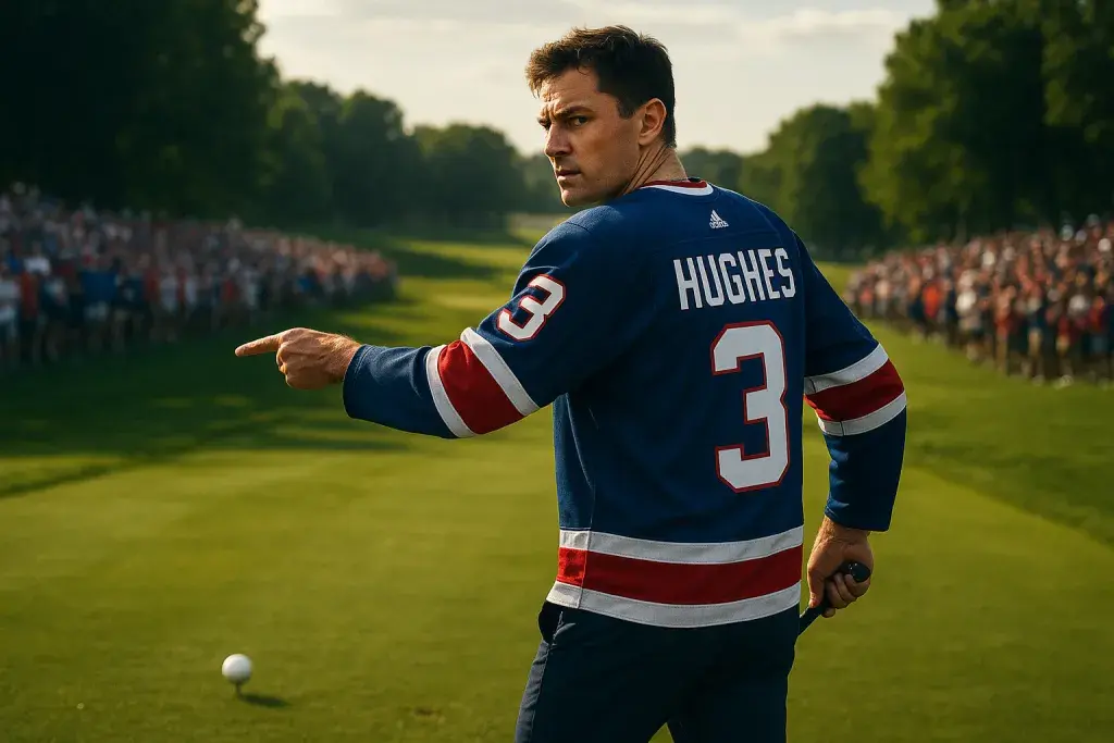 Clark Draws Boos From Canadian Open Gallery With Pointed Hockey Jersey Stunt