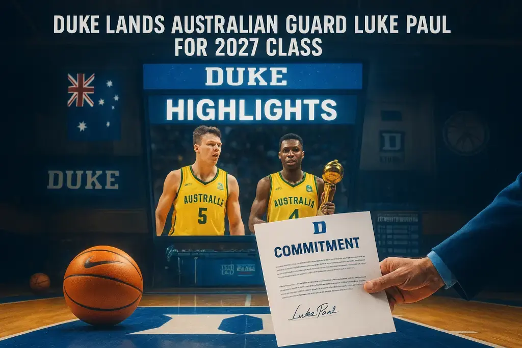 Duke Lands Australian Guard Luke Paul for 2027 Class